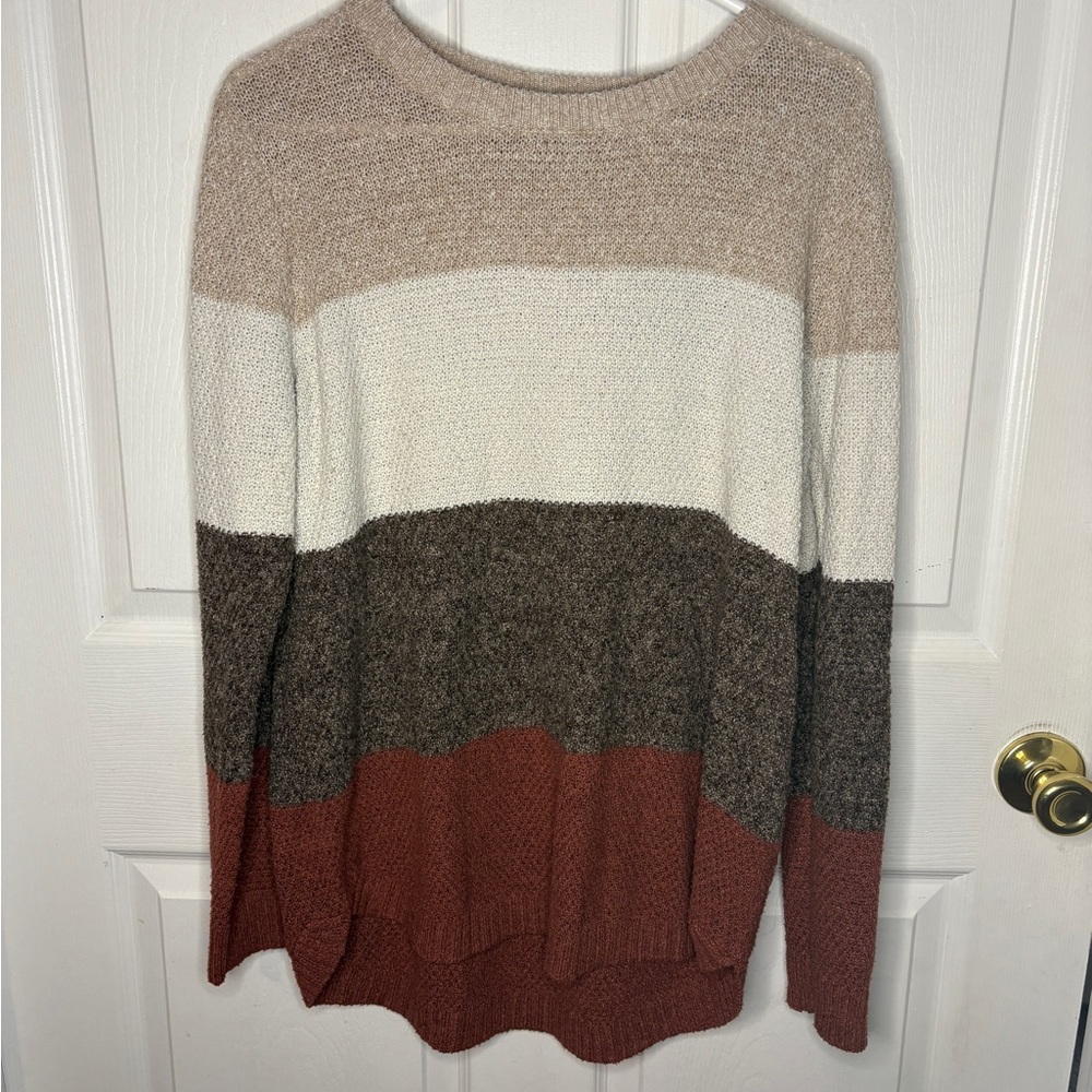 Pink Clover Multicolor Striped Sweater